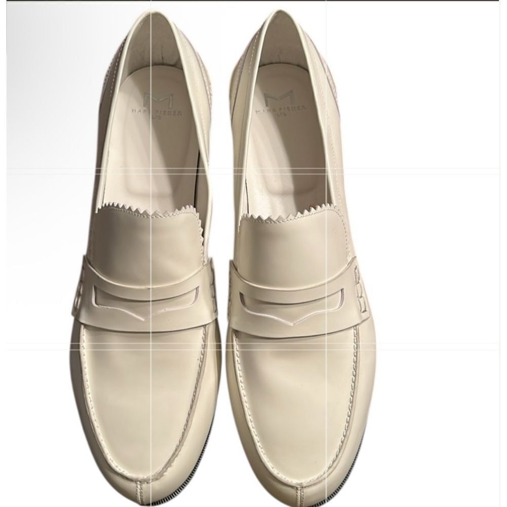 Marc Fischer Cream Leather Loafers(Size 11M)